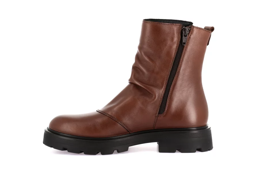 Genuine leather ankle boot | RAKA PO2127 - CUOIO | Grünland