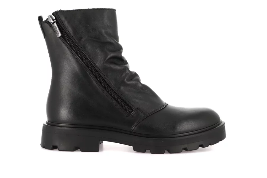 Genuine leather ankle boot | RAKA PO2127 - BLACK | Grünland