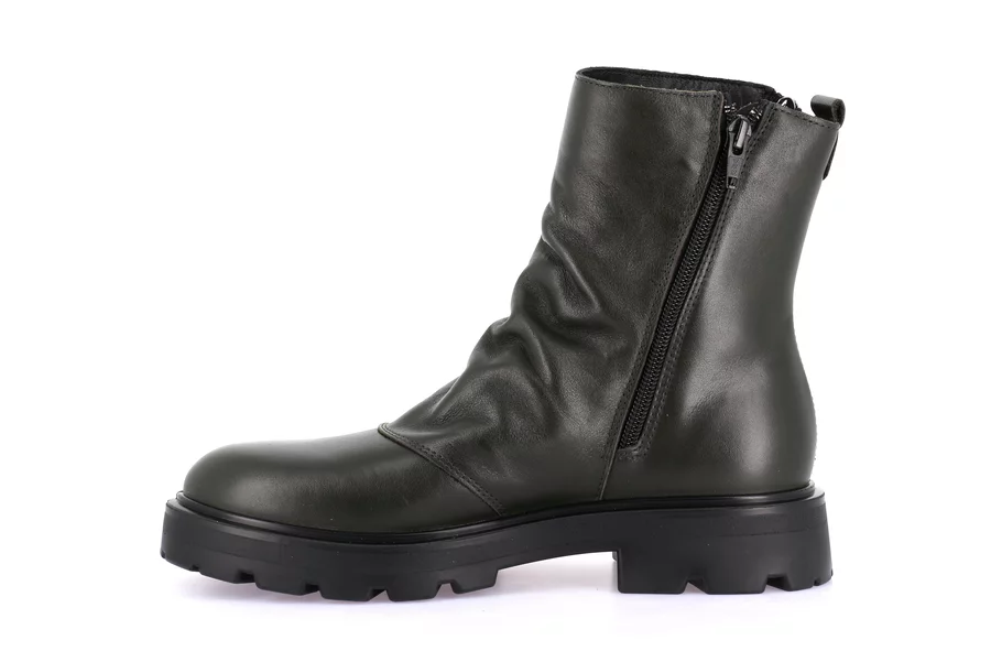 Genuine leather ankle boot | RAKA PO2127 - OLIVA | Grünland