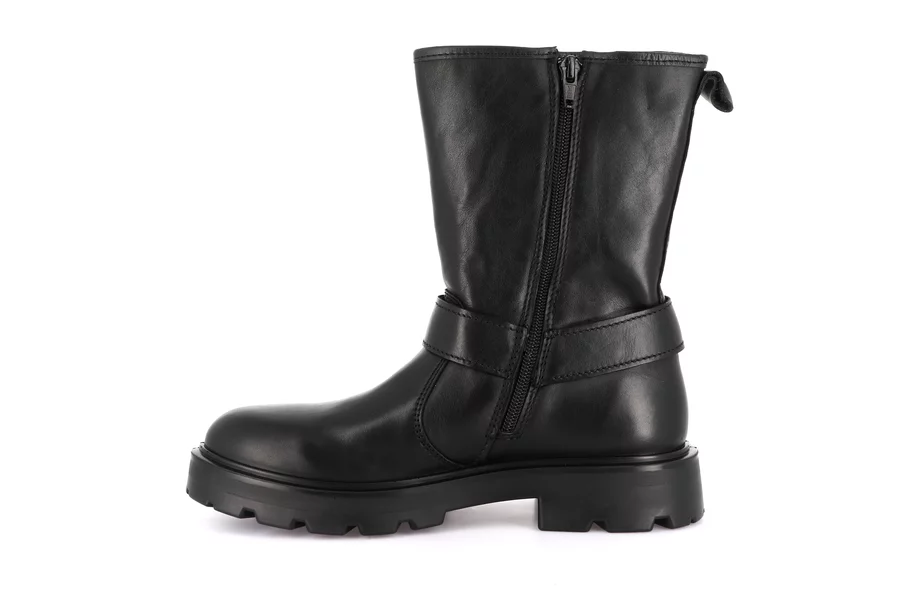 Genuine leather ankle boot | RAKA PO2128 - BLACK | Grünland