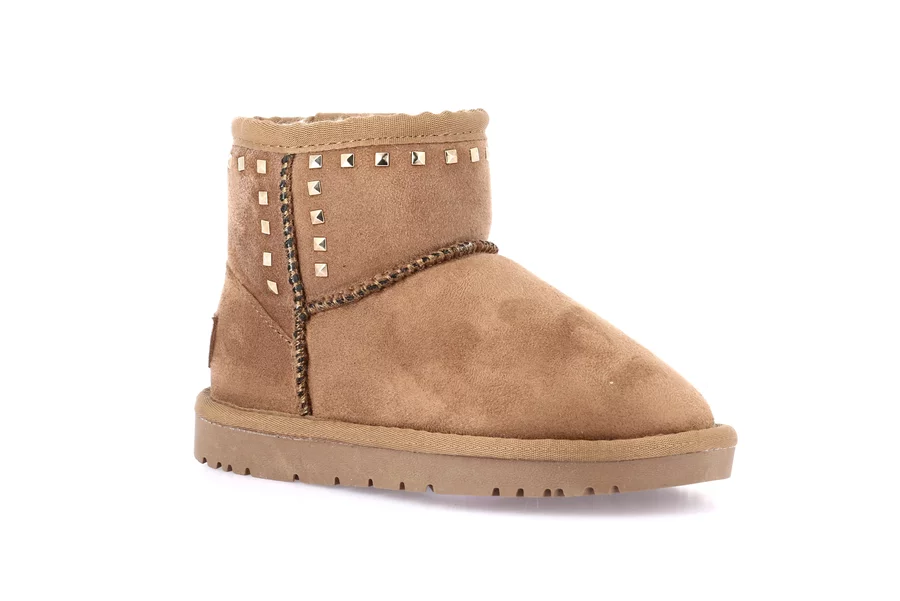 CROM ankle boot with studs PO2142 - CUOIO | Grünland Junior