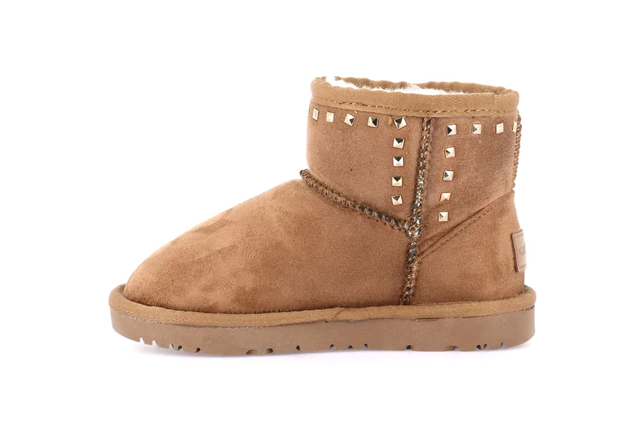 CROM ankle boot with studs PO2142 - CUOIO | Grünland Junior