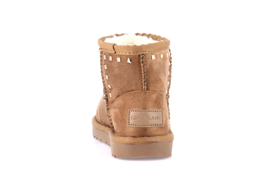 CROM ankle boot with studs PO2142 - CUOIO | Grünland Junior