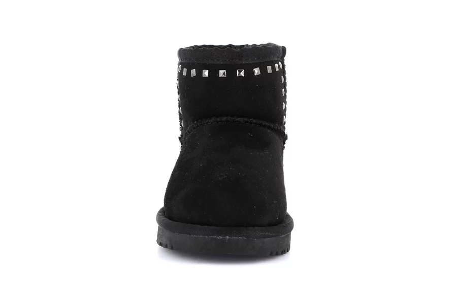 CROM ankle boot with studs PO2142 - BLACK | Grünland Junior