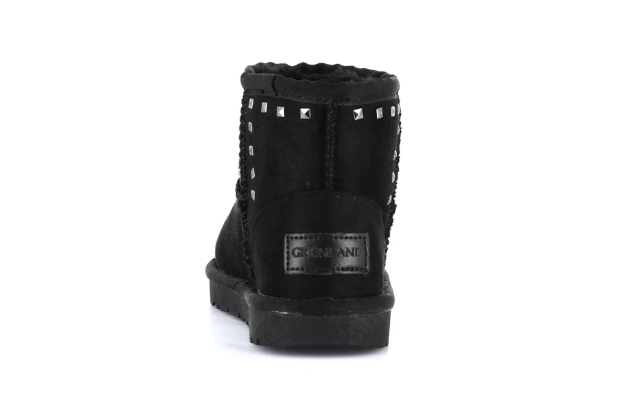 CROM ankle boot with studs PO2142 - BLACK | Grünland Junior