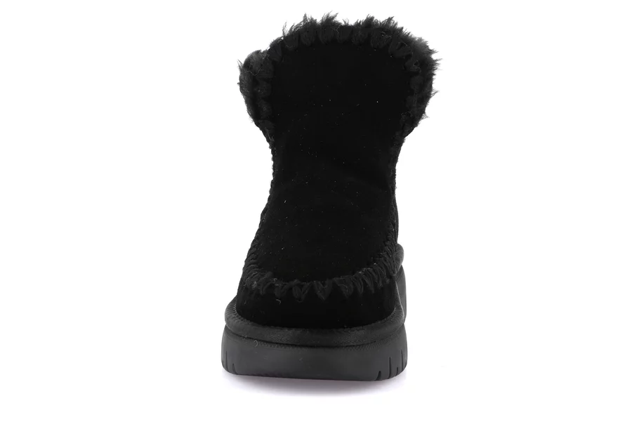 Suede cozy ankle boot | CHOT PO2147 - BLACK | Grünland