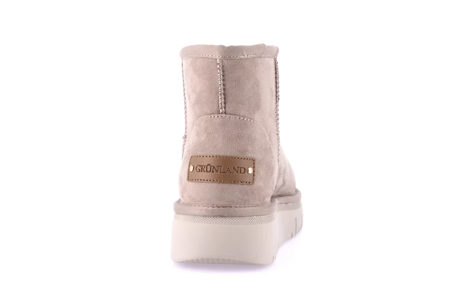 Wildleder gemütliche Stiefelette | CHOT PO2148 - TAUPE | Grünland