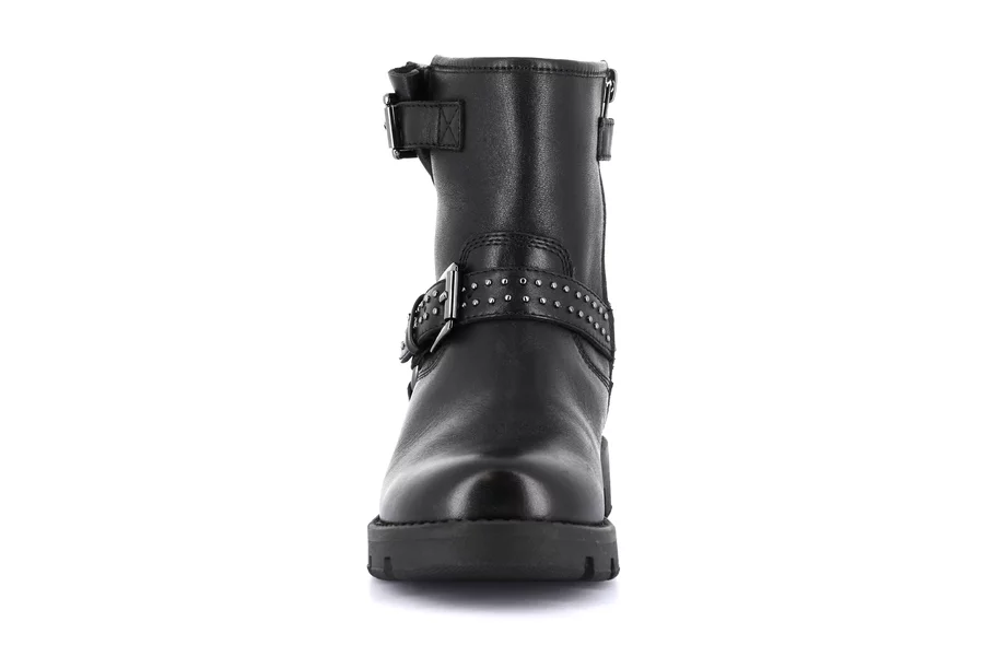 Girl's combat boot with buckles | CLIP PO2161 - BLACK | Grünland Junior