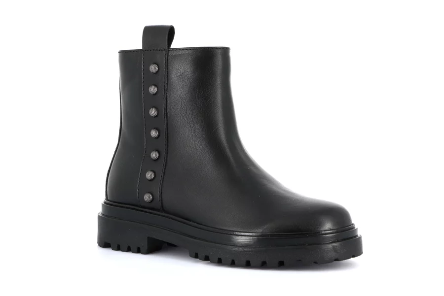 Studded ankle boots | COPP PO2258 - BLACK | Grünland Junior