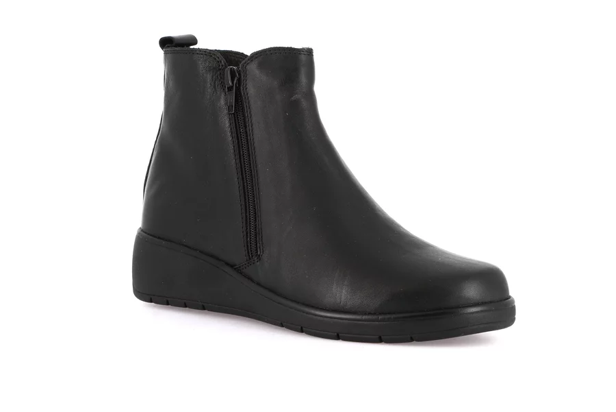 Ankle boot with zip | NETA PO2291 - BLACK | Grünland