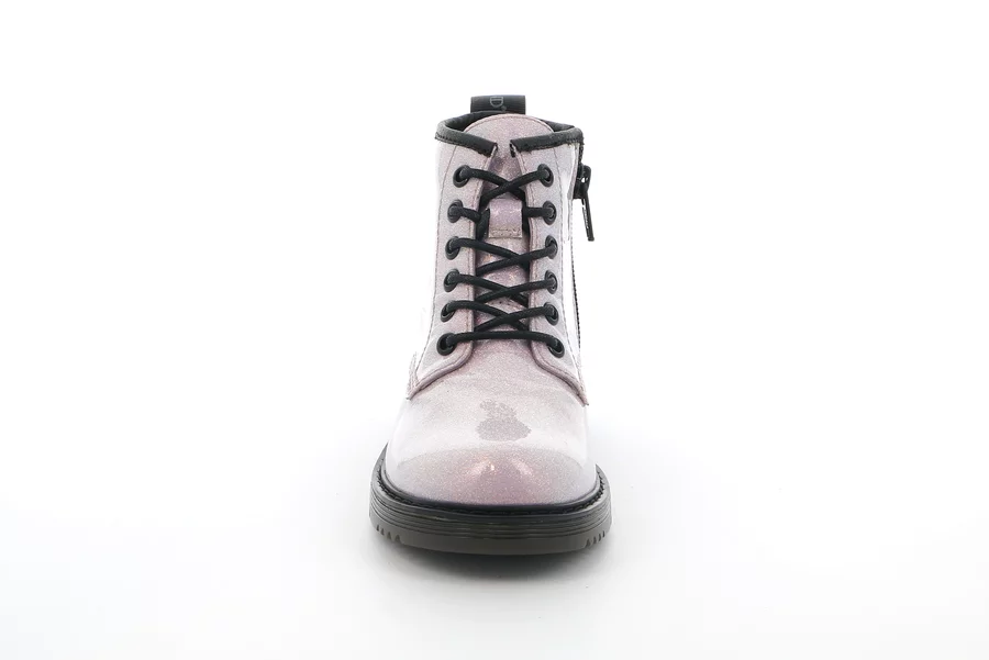 Junior ankle boot in patent leather | TABA PO2348 - GLICINE | Grünland Junior