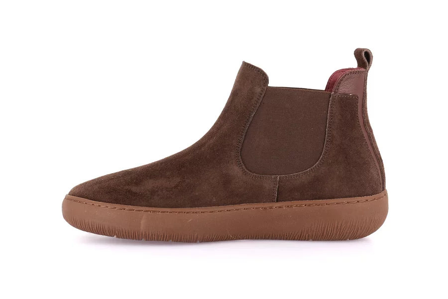 City Stiefeletten aus Veloursleder | IMOD PO2369 - BRAUN | Grünland