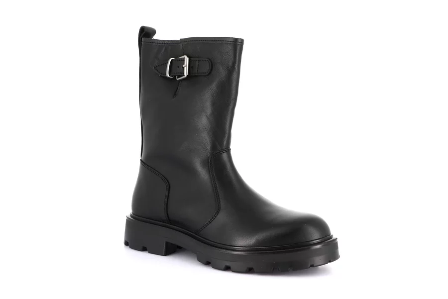 Genuine leather ankle boot | RAKA PO2706 - BLACK | Grünland