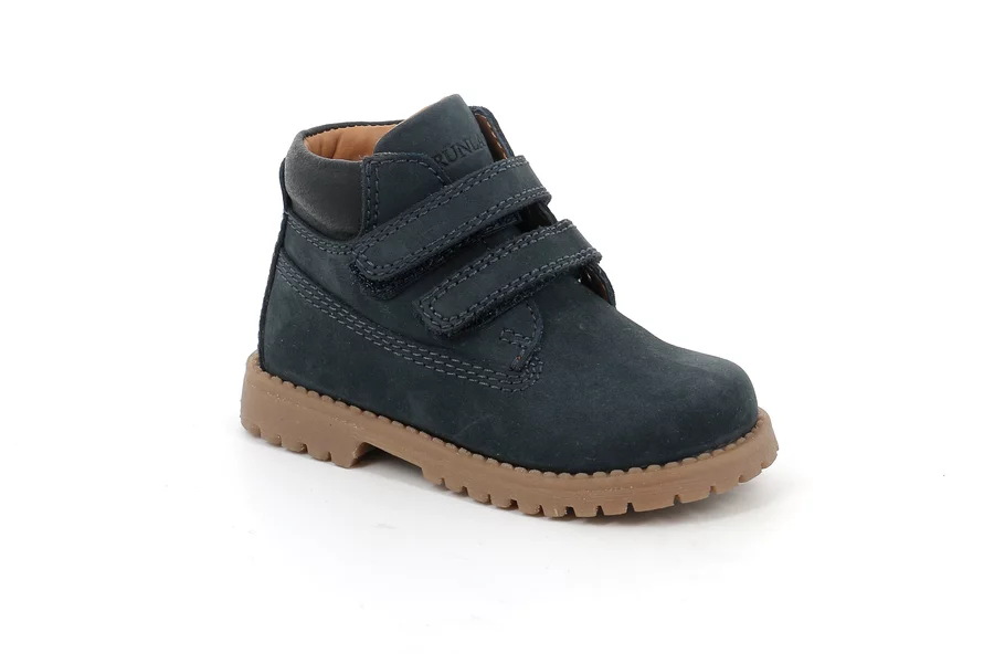 Double hook-and-loop closures boot | POUF PP0039 - BLUE | Grünland Junior