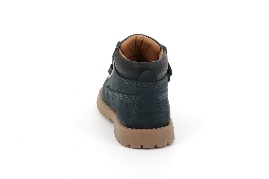 Double hook-and-loop closures boot | POUF PP0039 - BLUE | Grünland Junior