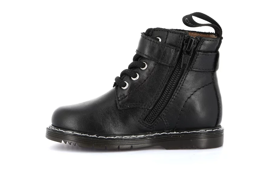 Schnürstiefel Junior | NILL PP0094 - SCHWARZ | Grünland Junior