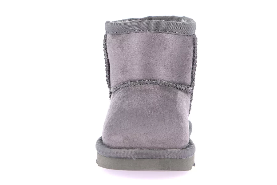 Little girl's boot in artificial fur | CROY PP0098 - GREY | Grünland Junior