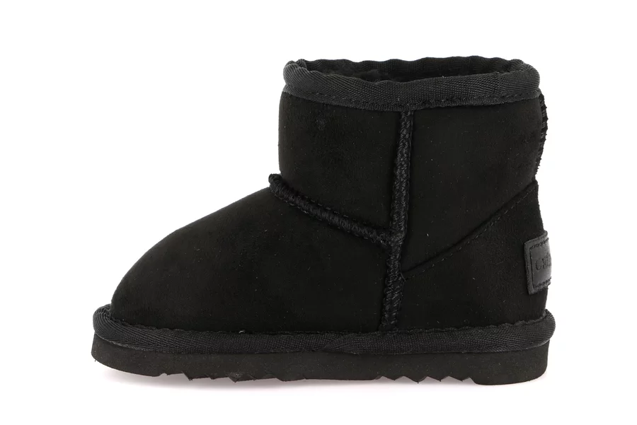 Little girl's boot in artificial fur | CROY PP0098 - BLACK | Grünland Junior