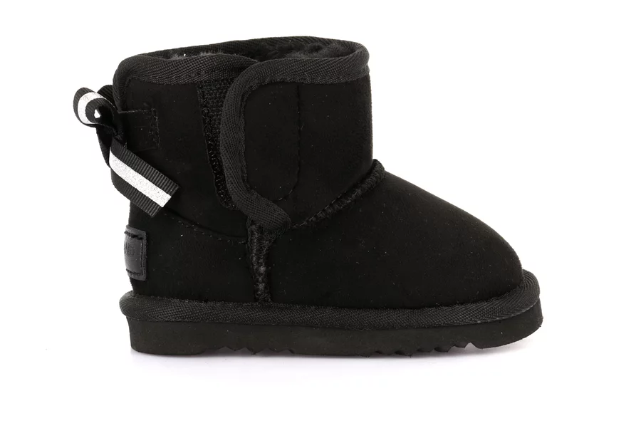 Stiefel für kleine Mädchen | CROY PP0362 - SCHWARZ | Grünland Junior