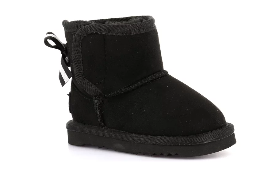 Stiefel für kleine Mädchen | CROY PP0362 - SCHWARZ | Grünland Junior