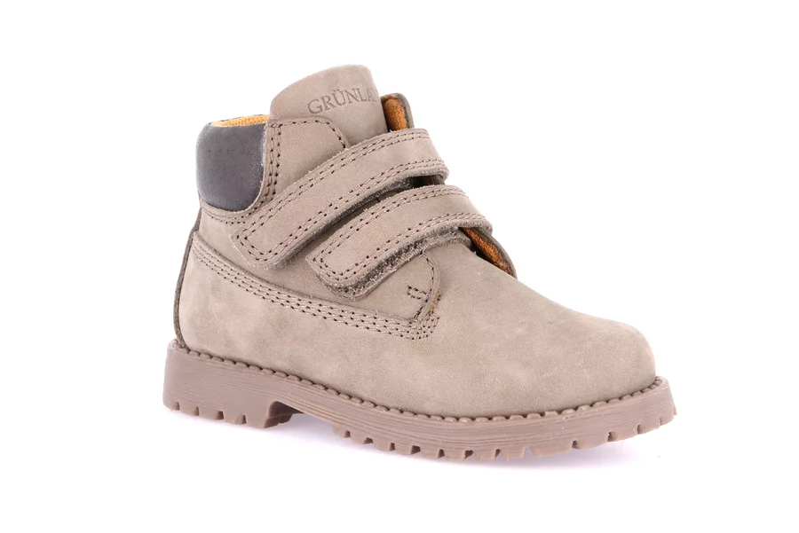 Ankle boot with double hook-and-loop closure | POUF