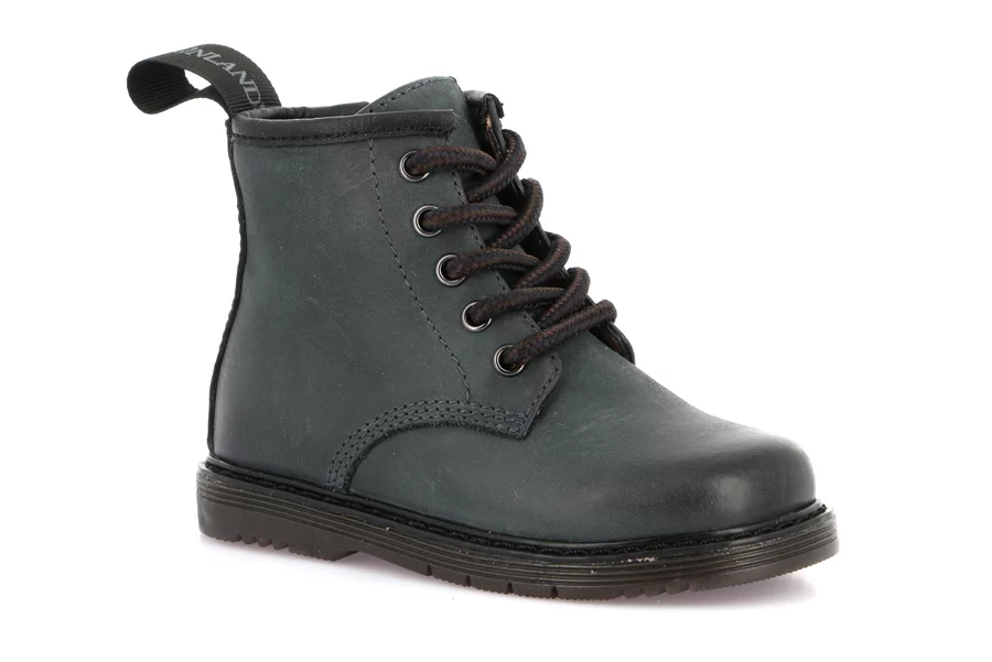 Leder-Stiefelette mit Vintage-Effekt