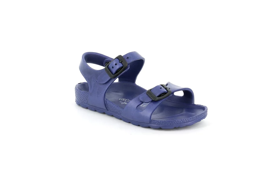 Image of Grünland Junior sandalo da bambino extra light in eva kube blu taglia 34 invernale055