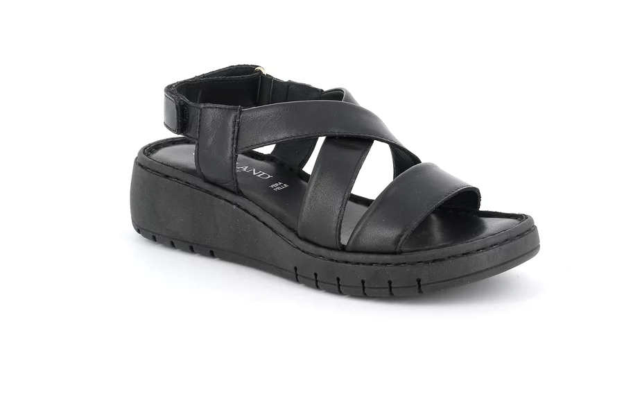 Komfort-Sandale mit sportlichem Style  | GILI SA1198 - SCHWARZ | Grünland