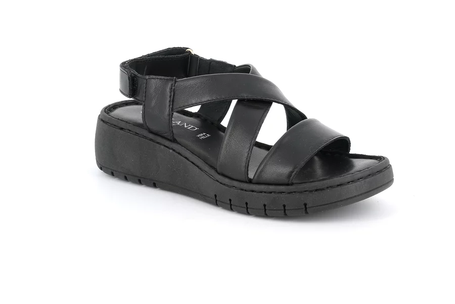 Sandalo comfort dal gusto sportivo | GILI SA1198 - NERO | Grünland