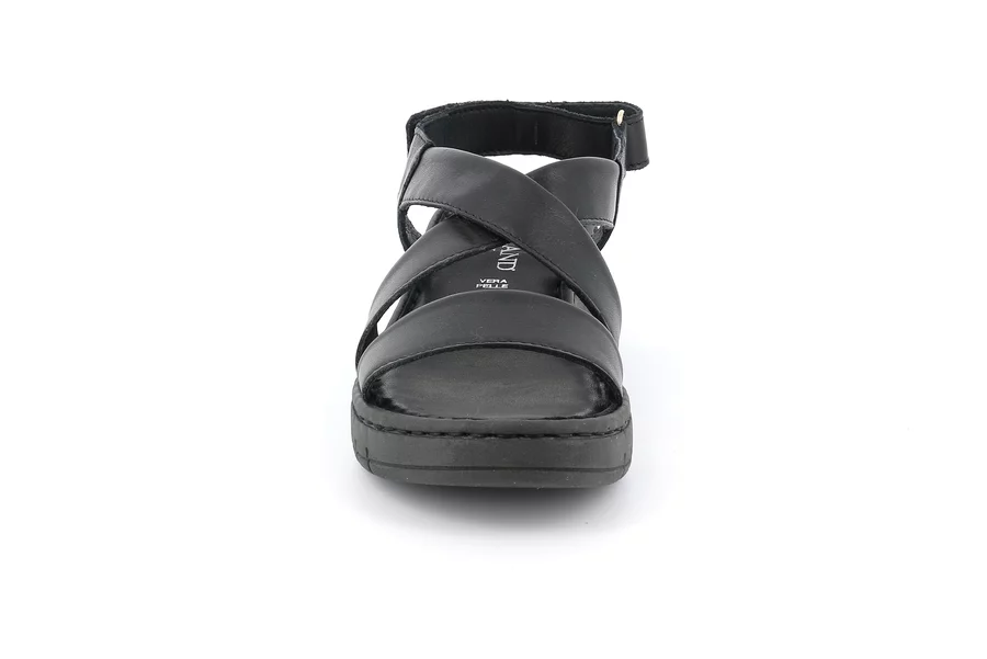 Comfort sandal with a sporty style | GILI SA1198 - BLACK | Grünland