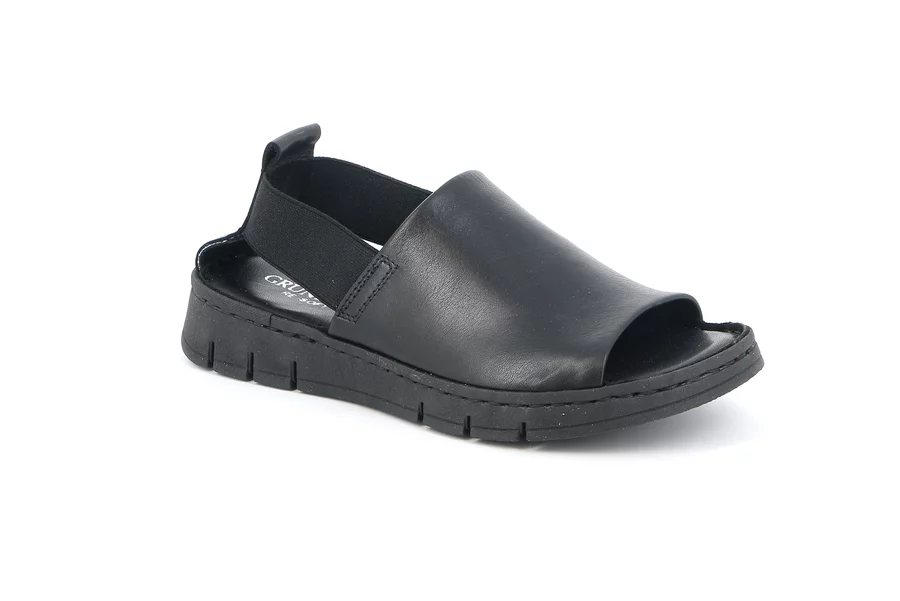 Comfort sandal with a sporty style | GITA SA1199 - BLACK | Grünland