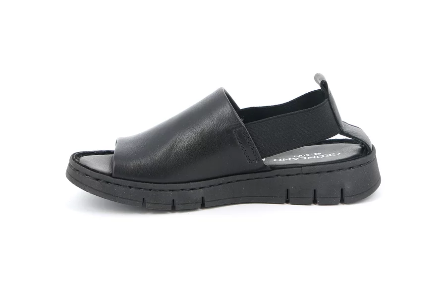 Comfort sandal with a sporty style | GITA SA1199 - BLACK | Grünland