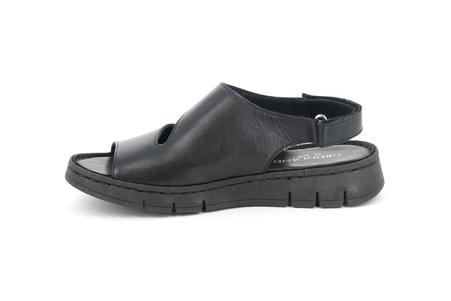 Komfort-Sandale mit sportlichem Style  | GITA SA1200 - SCHWARZ | Grünland