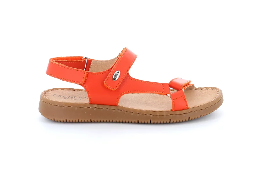 Sandal in leather | INAD SA1203 - MATTONE | Grünland