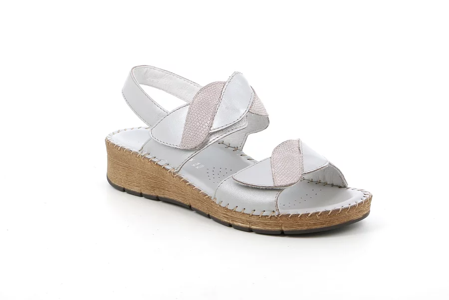 Comfort sandal in leather | PALO SA1210 - PERLA | Grünland