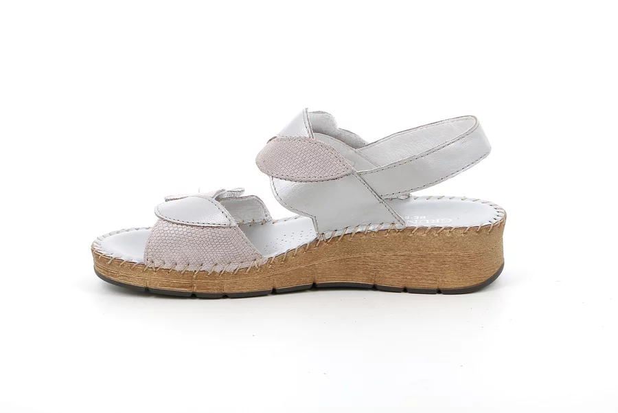 Comfort sandal in leather | PALO SA1210 - PERLA | Grünland