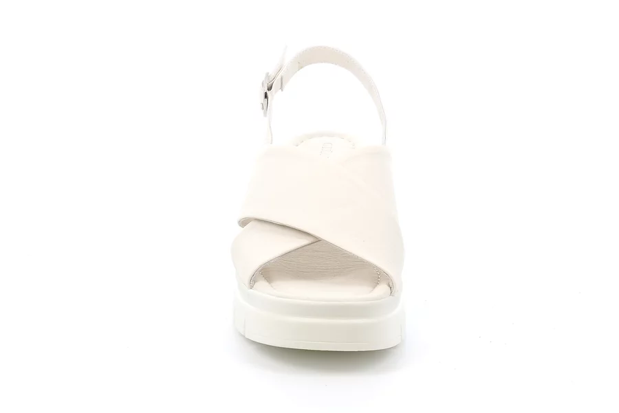 Sandal with wedge | FANI SA1222 - CREMA | Grünland
