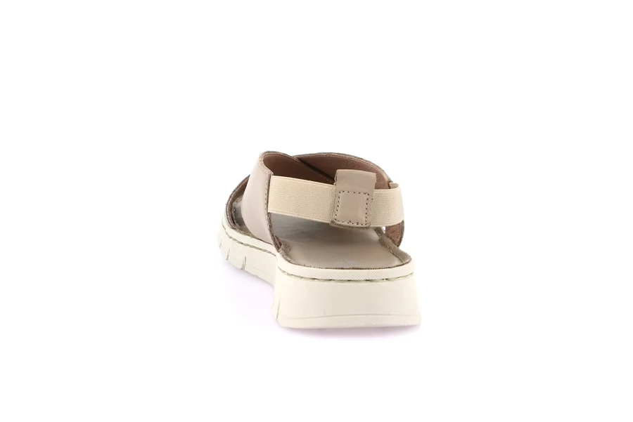 Sandalo sporty in vera pelle | GITA SA1891 - TAUPE | Grünland