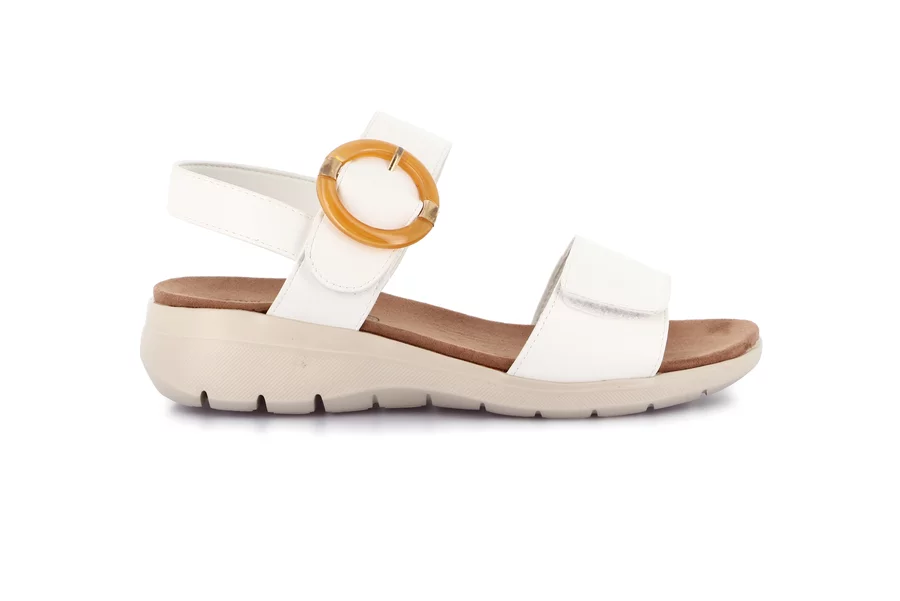 Sandalo sporty-chic | DEMA SA1943 - BIANCO | Grünland