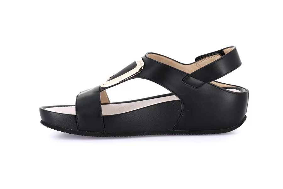 Sandalo comfort | DIRA SA2061 - NERO | Grünland