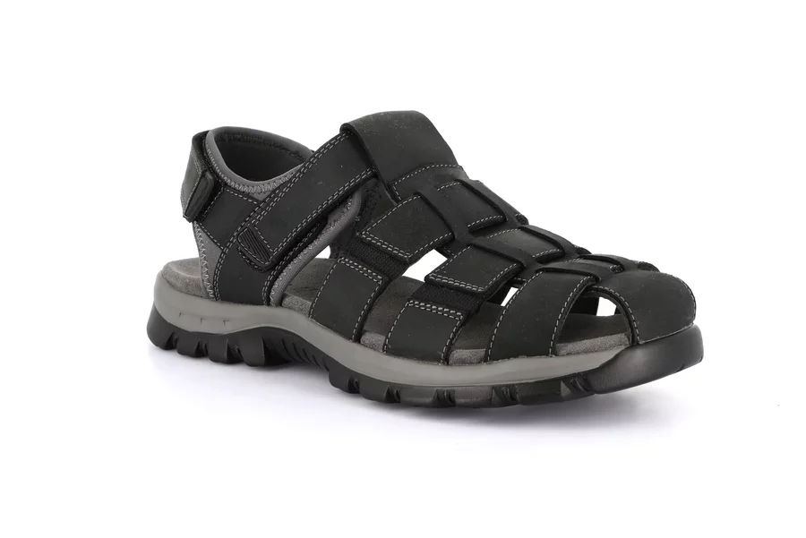 Sport spider sandal | MELT SA2100 - BLACK | Grünland