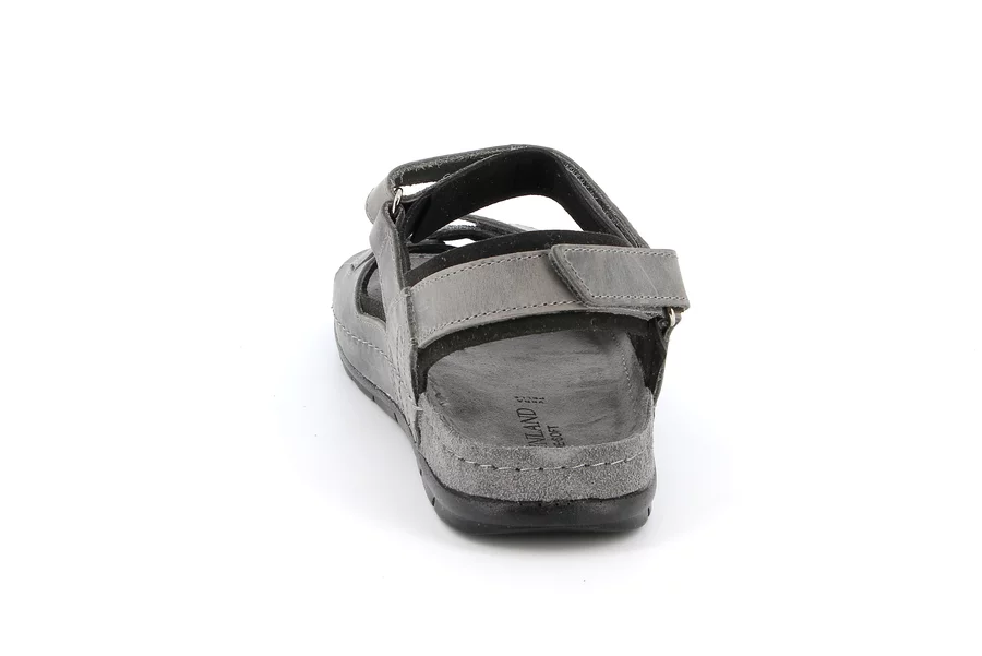 Sandalo uomo con strappi | SIRU SA2109 - ANTRACITE | Grünland