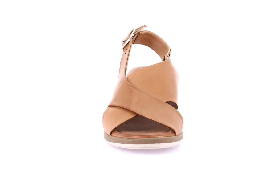 Sandal with heel | FERD SA2157 - CUOIO | Grünland