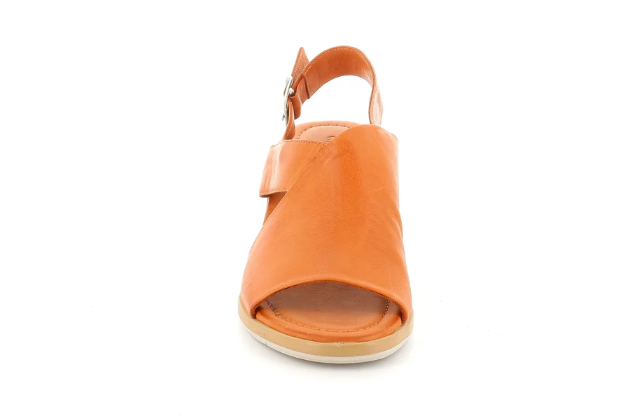 Sandalo con tacco | FERD SA2158 - CUOIO | Grünland