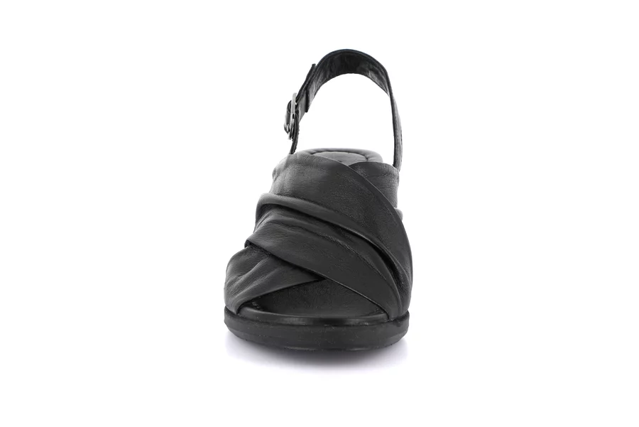 Sandalo con tacco | FERD SA2160 - NERO | Grünland
