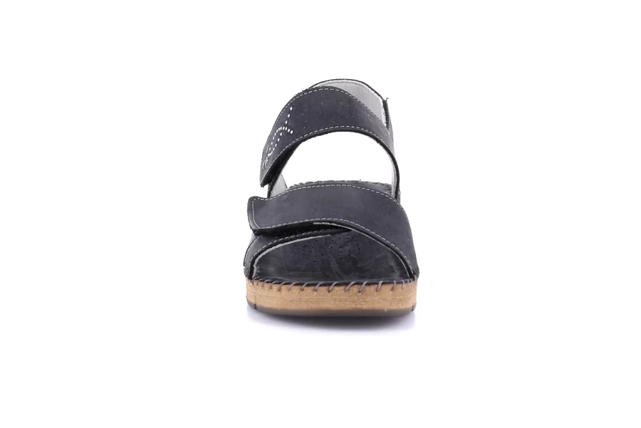 Comfort sandal with handmade stitching | PALO SA2171 - BLUE | Grünland