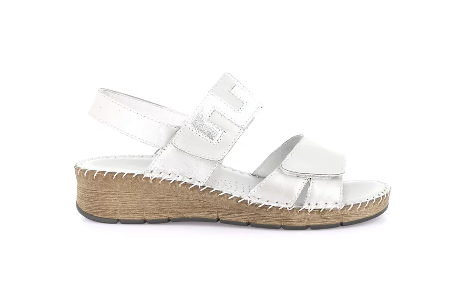 Komfort-Sandale mit handgefertigten Nähten | PALO SA2174 - PERLA | Grünland