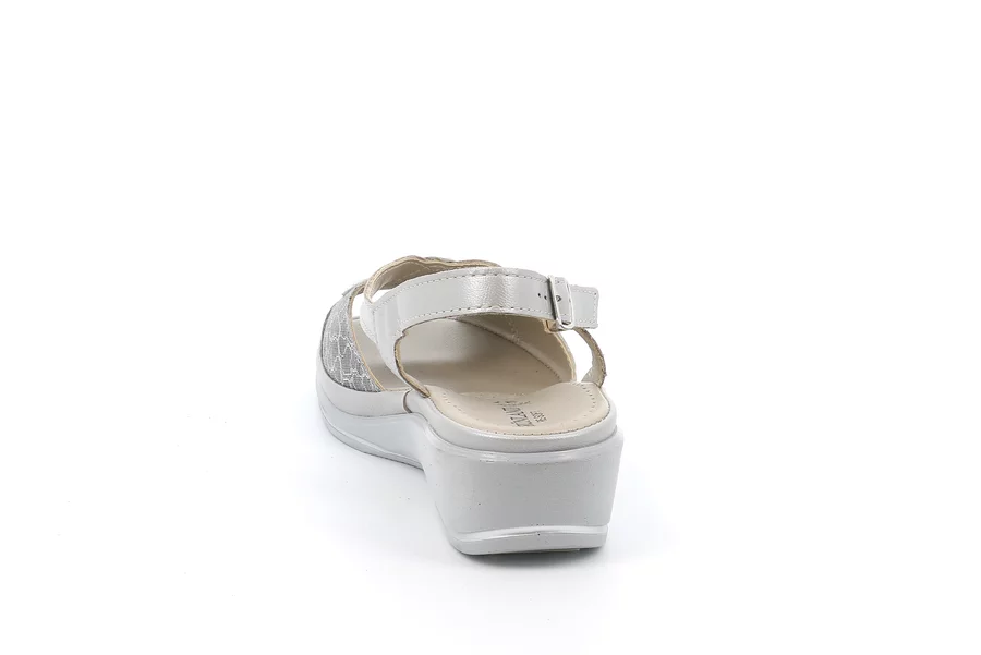 Sandalo comfort in pelle | ELOI  SA2407 - PERLA | Grünland