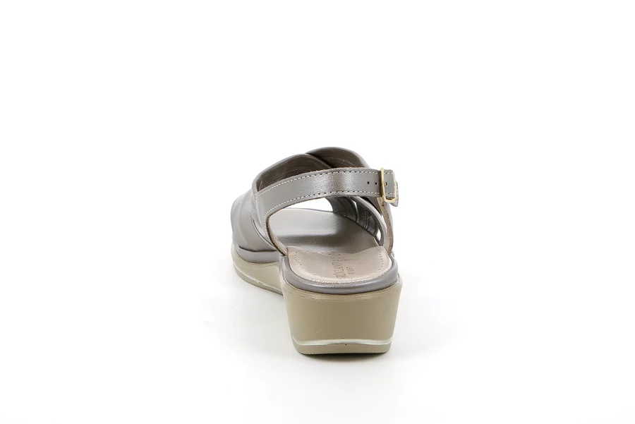 Sandalo comfort in pelle | ELOI  SA2409 - TAUPE | Grünland