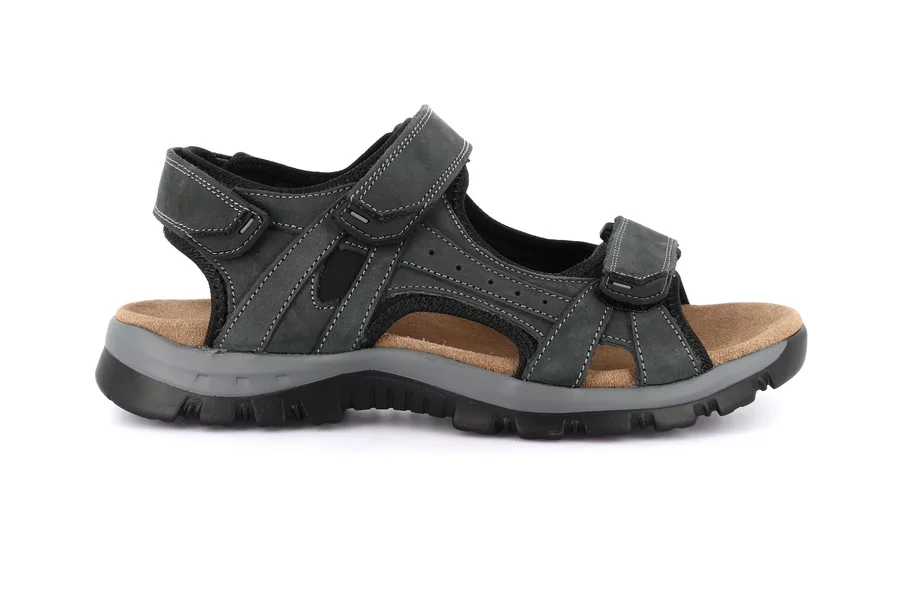 Sports sandal for men | MELT SA2619 - ANTRACITE | Grünland